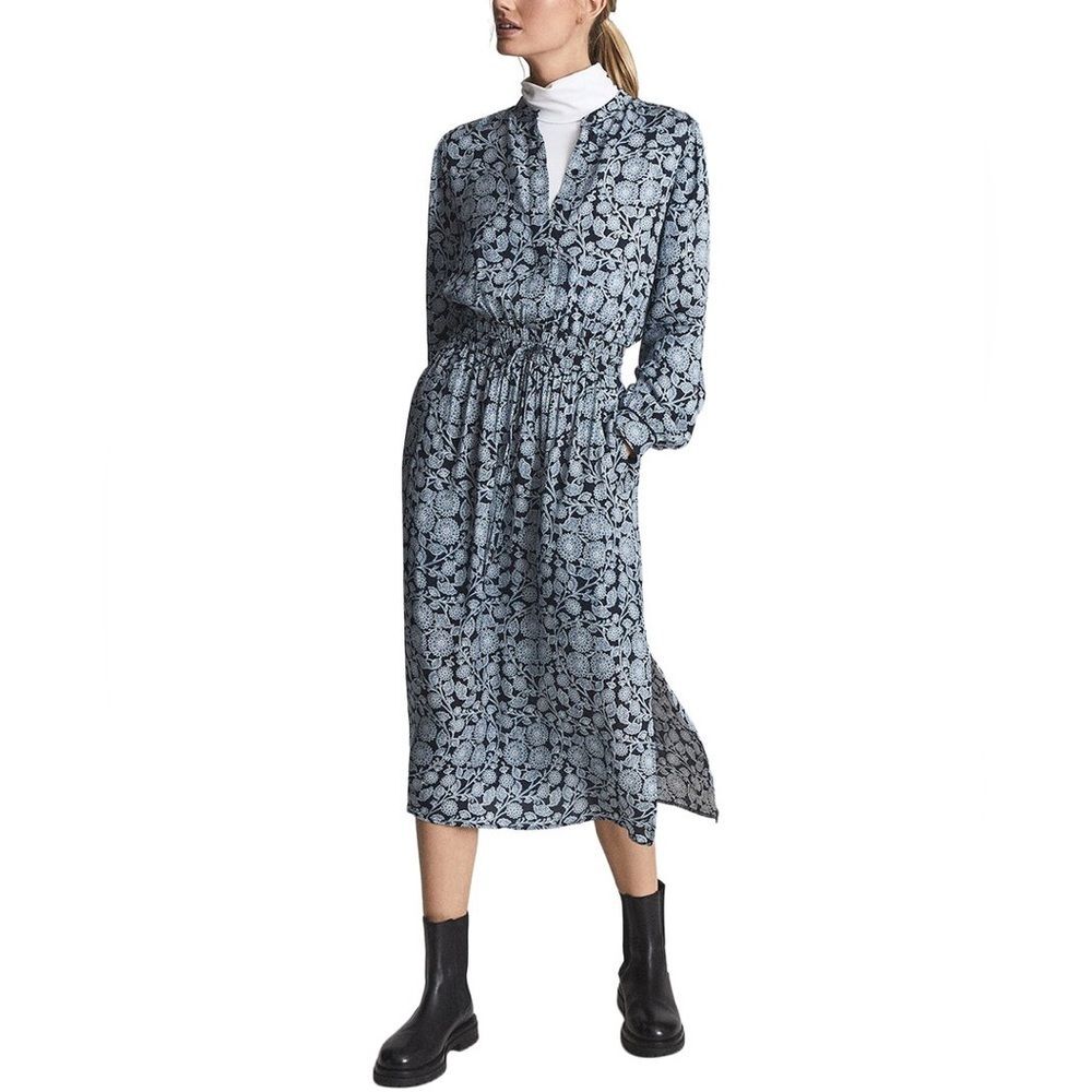 Reiss Trina Floral Printed Midi Dress